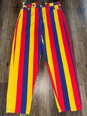 RARE❤️Minga Paint The Town Denim Straight Leg Jeans Size 4US ❤️